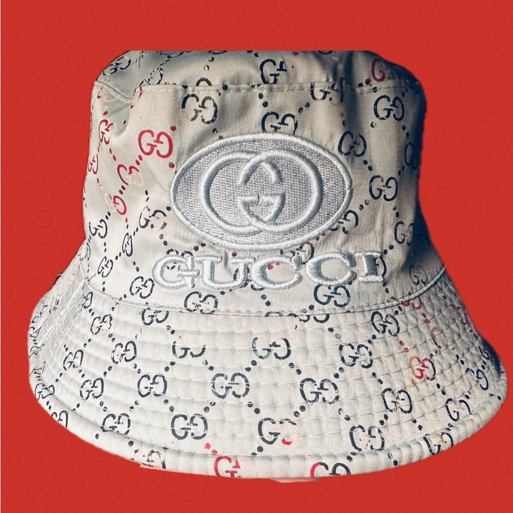 You Gotta Regatta Light Blue Gucci Summer Unisex Bucket Hat Monogram - Picture 2 of 16